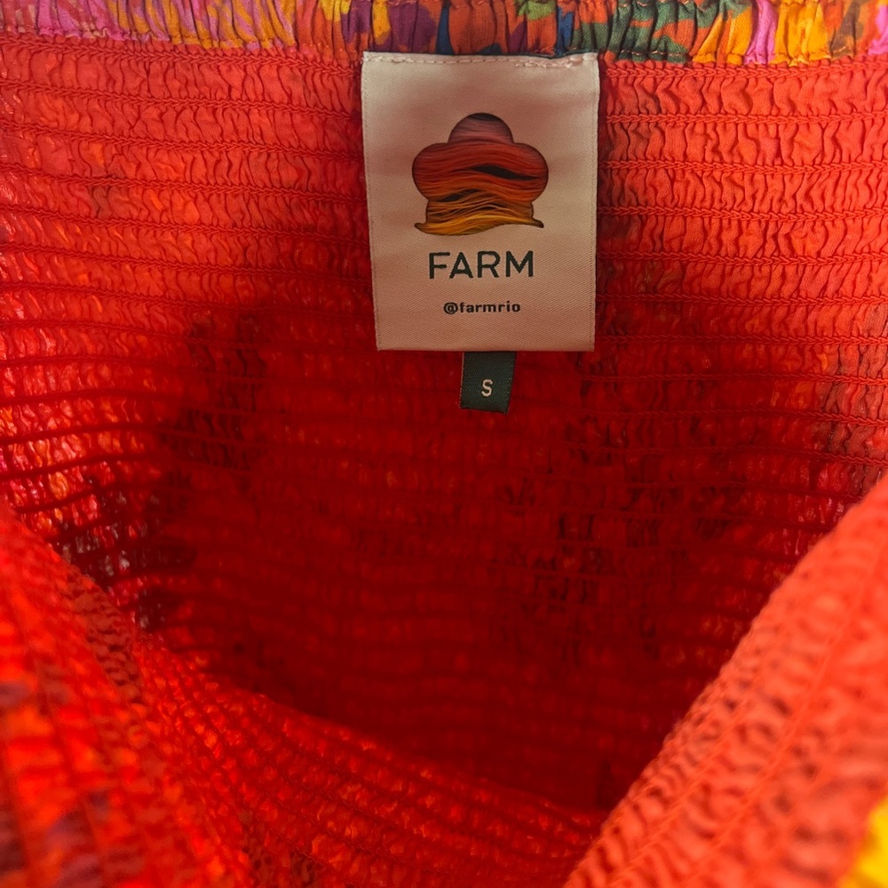 FARM Rio Red Textured Dress - Picture 4 of 4